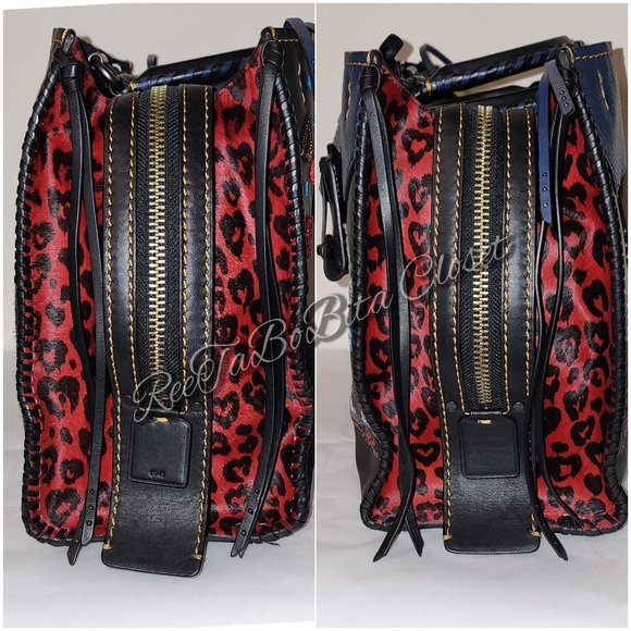 Coach 1941 Red Multi Rogue and Matching 1941 Wristlet - Picture 3 of 10